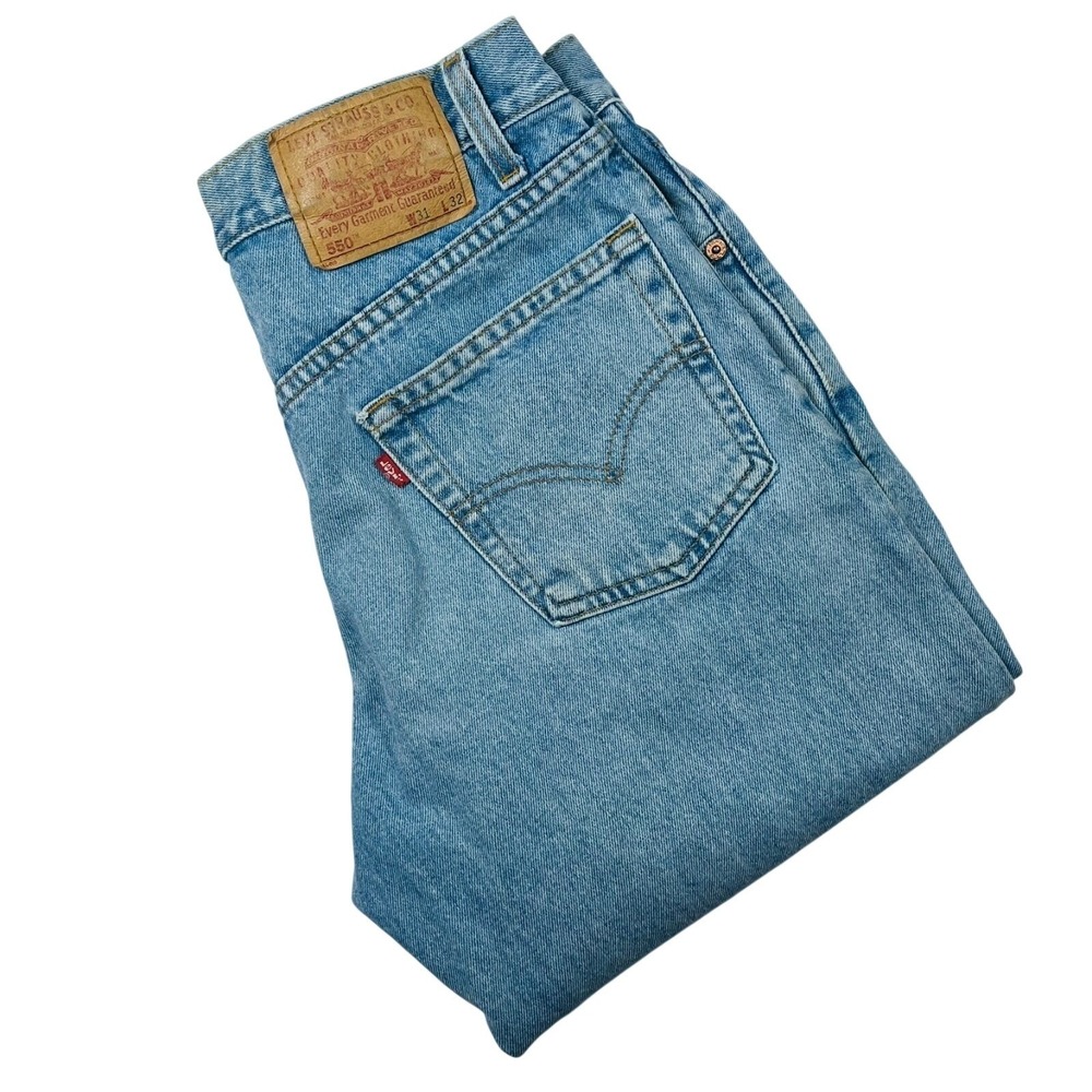 Levi's 550 Relaxed Fit Denim Jeans Men 31x32 (Fits 30x31) Vintage Y2K *Flaws